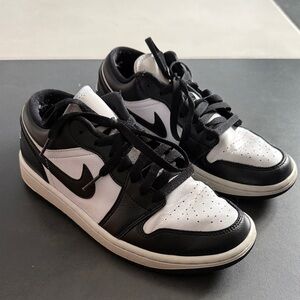 Nike Air Jordan’s Black and White Low-Top Sneakers